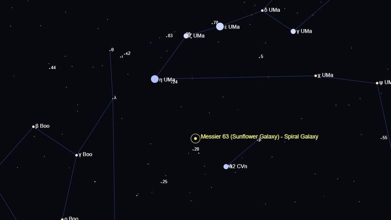 الصورة التي التقطها المصور لمجرة "عباد الشمس"