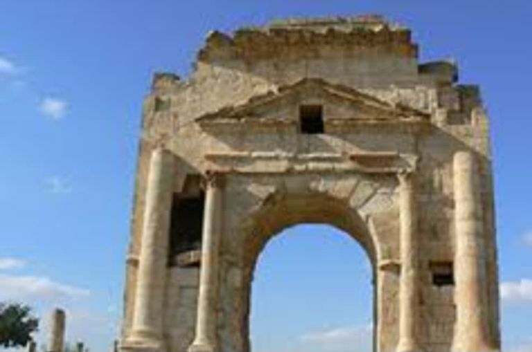 صورة من الموقع الأثري في حيدرة التونسية