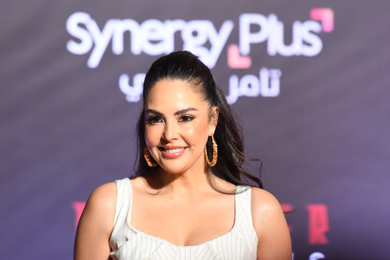 ياسمين صبري في العرض الخاص لفيلم المشروع x