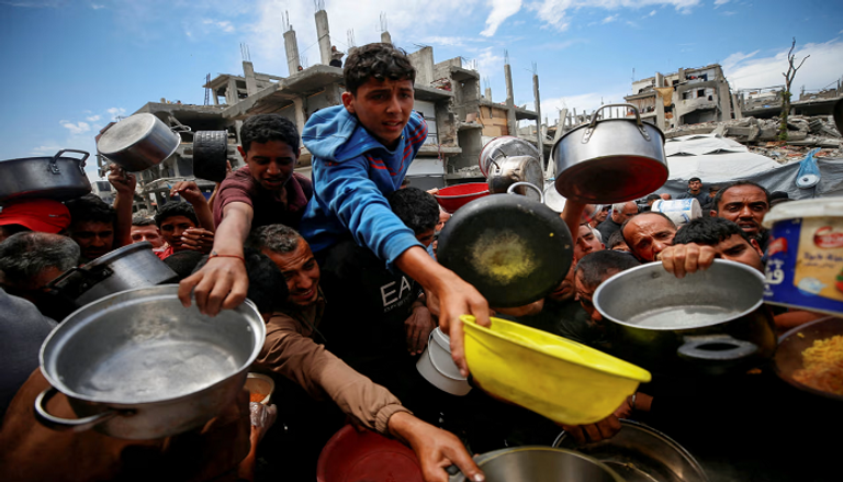 نازحون فلسطينيون في جباليا شمال قطاع غزة