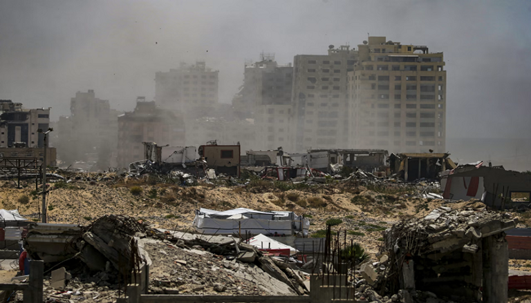 نازحون فلسطينيون في جباليا شمال قطاع غزة