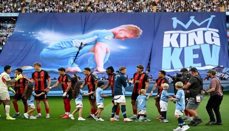 كيفن دي بروين في مباراته الأخيرة بملعب الاتحاد