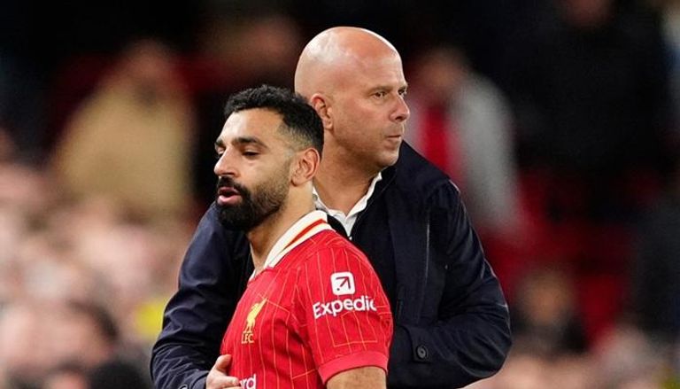 أرني سلوت ومحمد صلاح