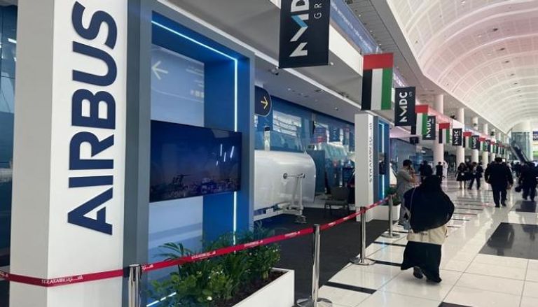 جانب من مشاركة «إيرباص» في منتدى اصنع في الإمارات