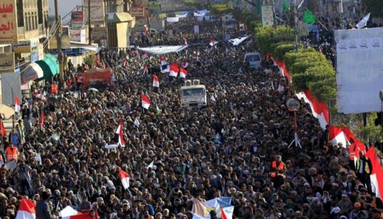 أثناء احتفاء يمنيين بعيد الوحدة