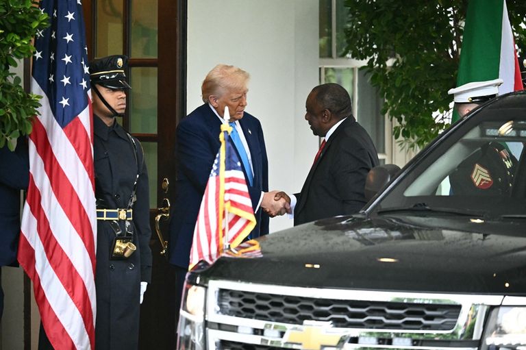 ترامب ورامافوزا