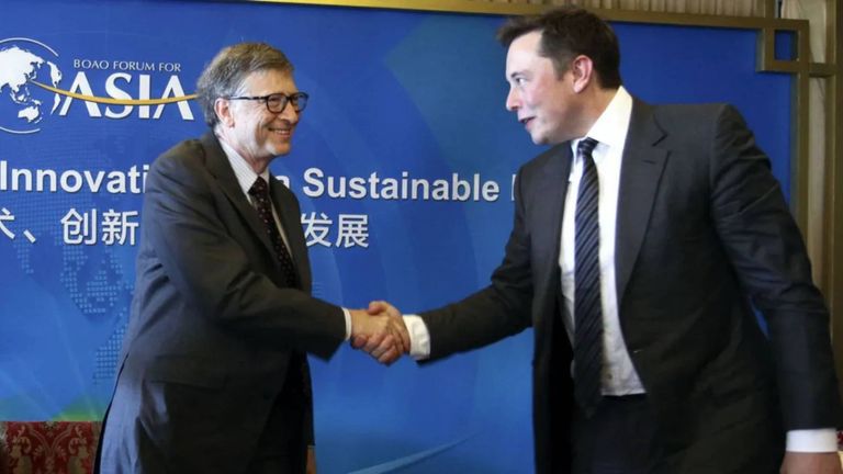 بيل غيتس وإيلون ماسك بيل غيتس وإيلون ماسك