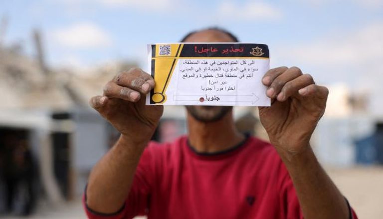 أوامر إخلاء إسرائيلية لسكان في قطاع غزة