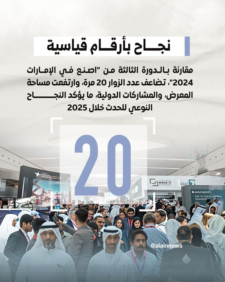 «اصنع في الإمارات 2025».. دورة الأرقام القياسية والإنجازات النوعية منصة "اصنع في الإمارات"