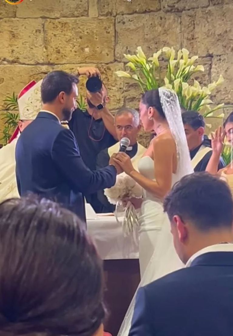 ستيفاني عطا الله وجوزيف عبود