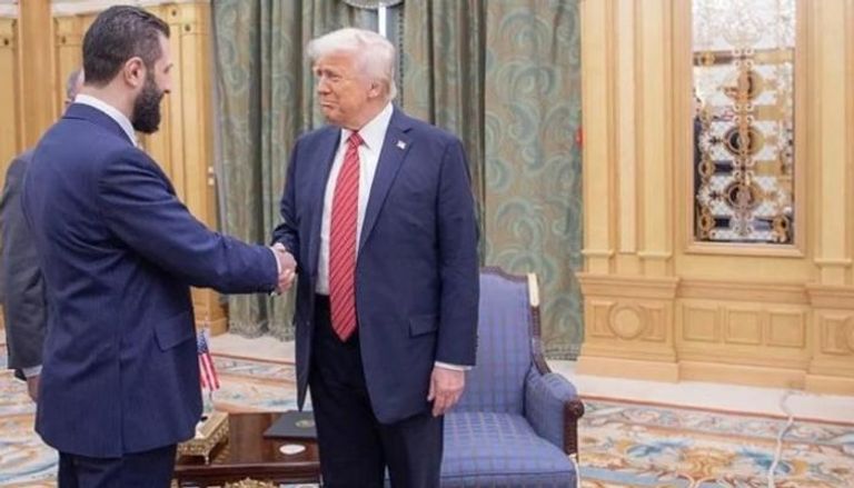 جانب من لقاء الشرع وترامب