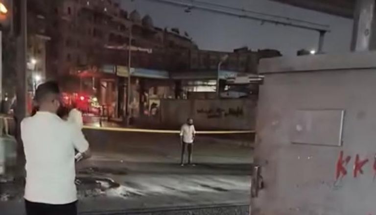 تسريب غاز في محطة وقود في رمسيس
