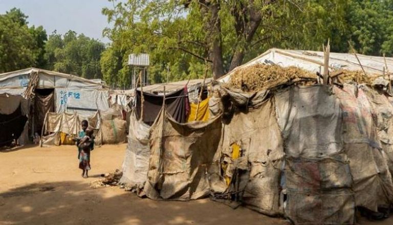 طفل في مخيم للنازحين في شمال شرق نيجيريا