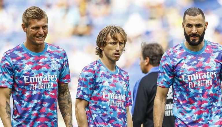 كريم بنزيما وتوني كروس ولوكا مودريتش