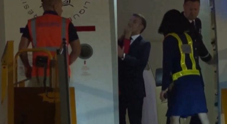 الرئيس الفرنسي وزوجته