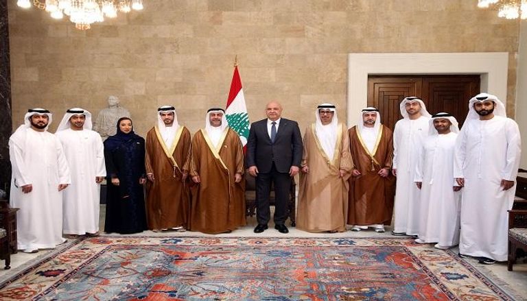 وفد دولة الإمارات في زيارته الرسمية للجمهورية اللبنانية