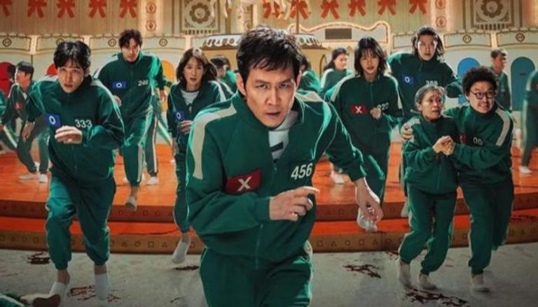 لقطة من المسلسل الكوري لعبة الحبار
