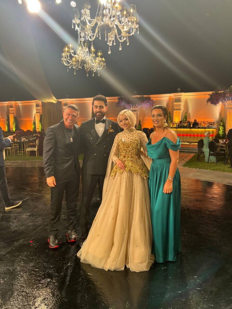 عبير الصغير وعريسها يوسف فرحات 