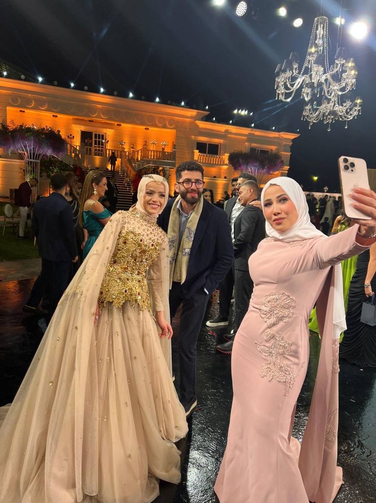 عبير الصغير وعريسها يوسف فرحات 