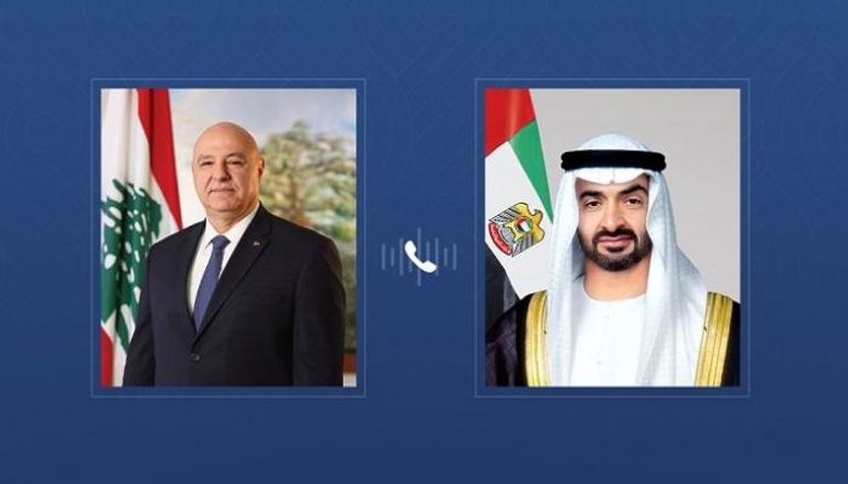 رئيس دولة الإمارات العربية المتحدة ورئيس الجمهورية اللبنانية