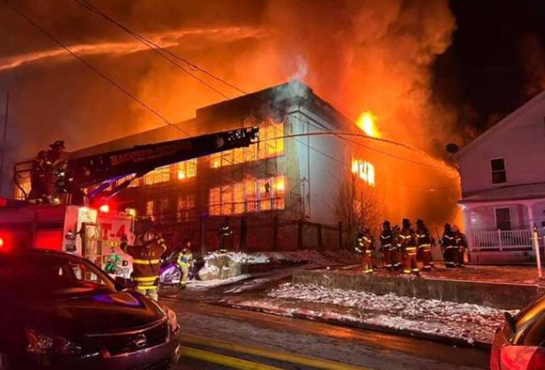 حريق مدرسة في ليون