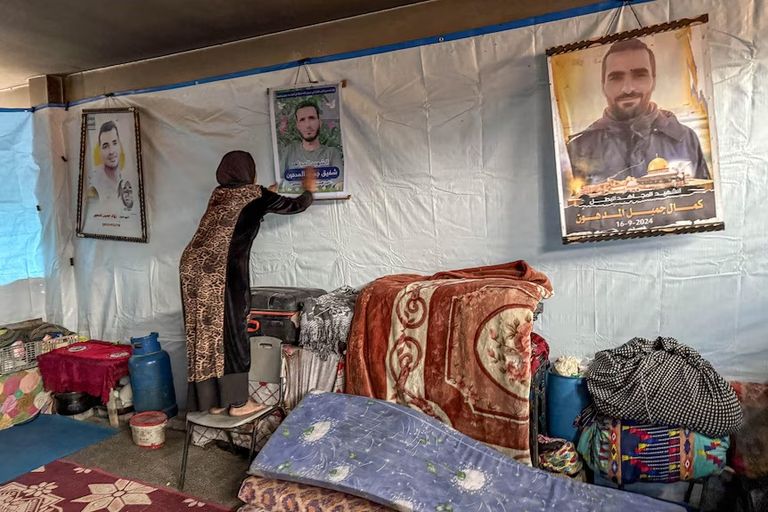 جانب من المظاهرات المناهضة لحماس في غزة