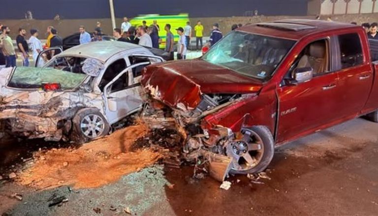 حادث تصادم في المقطم