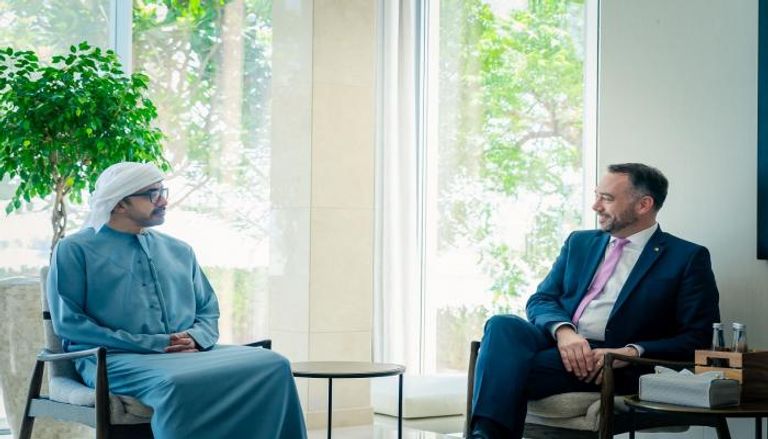 الشيخ عبدالله بن زايد آل نهيان يستقبل وزير الخارجية البلجيكي