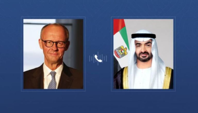 اتصال هاتفي بين الشيخ محمد بن زايد آل نهيان والمستشار الألماني