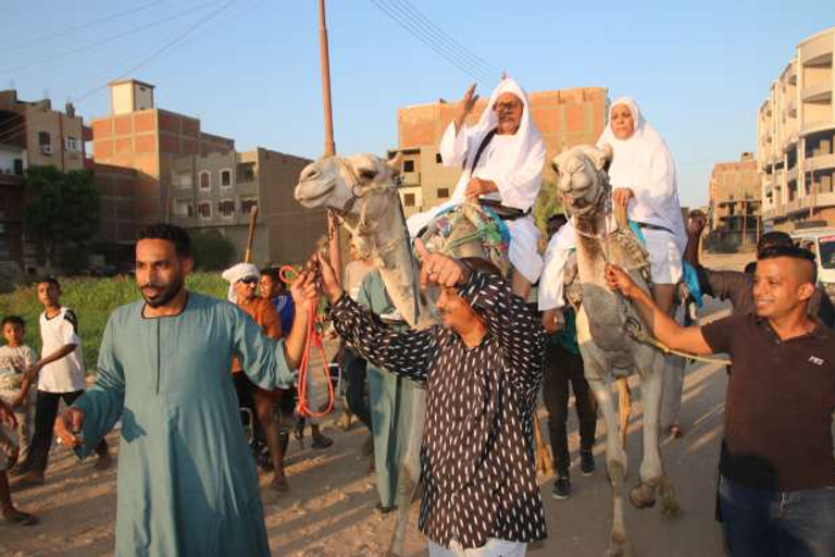 احتفالات الأقصر في توديع الحجاج
