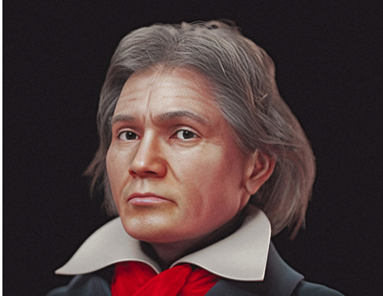 كشف ملامح بيتهوفن الحقيقية بتقنيات ثلاثية الأبعاد