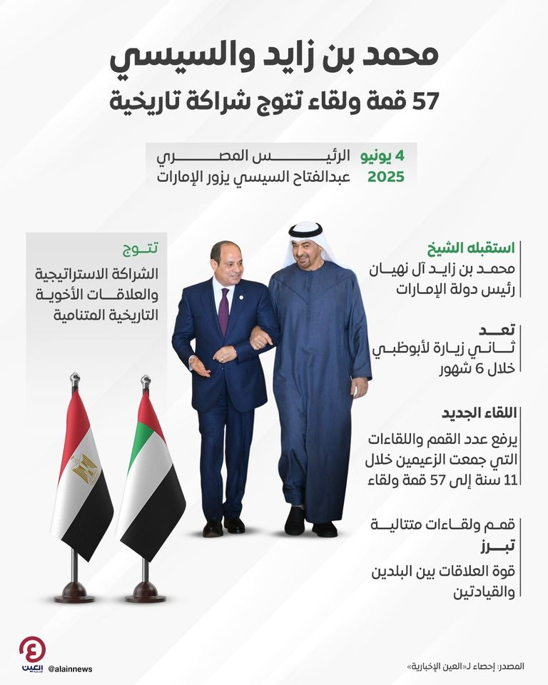 الشيخ محمد بن زايد آل نهيان والرئيس السيسي
