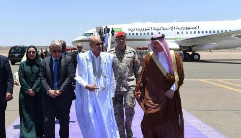 رئيس موريتانيا لدى وصوله للسعودية لأداء مناسك الحج