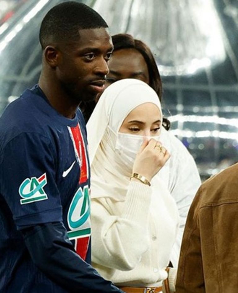 عثمان ديمبلي وزوجته