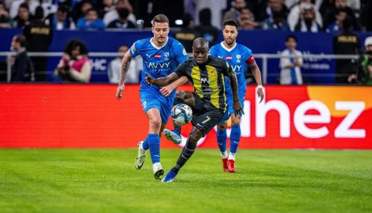 كانتي في مباراة الاتحاد والهلال