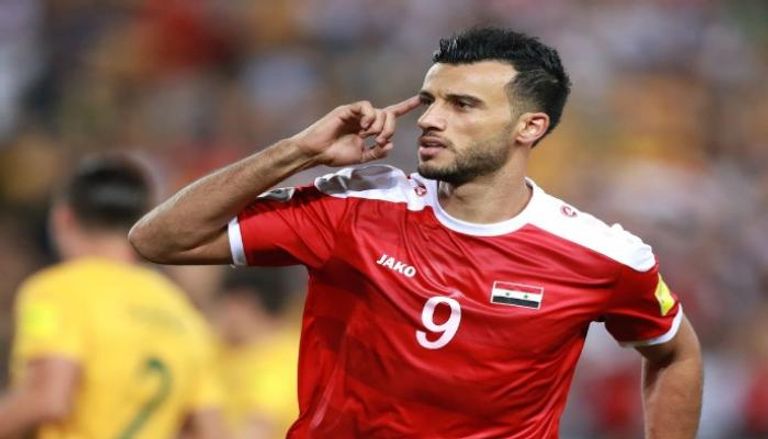 عمر السومة بقميص منتخب سوريا