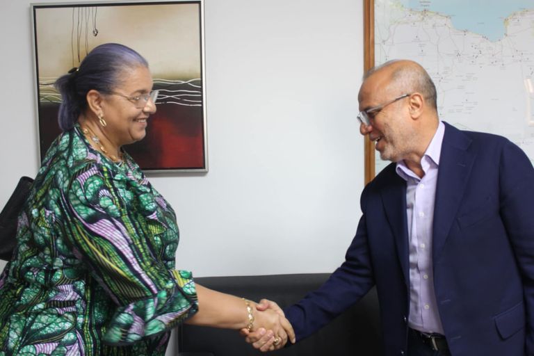 المبعوثة الأممية ورئيس المجلس الرئاسي الليبي