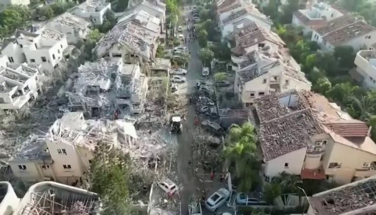 أثار الضربات الإيرانية داخل اسرائيل