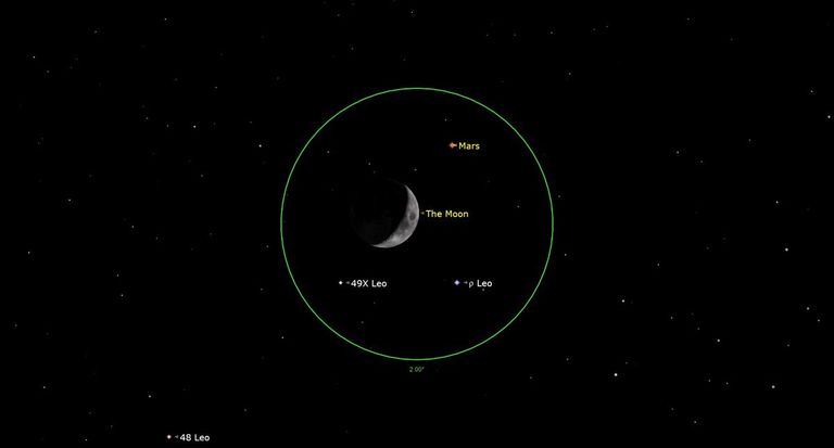 رسم توضيحي لكوكب المريخ