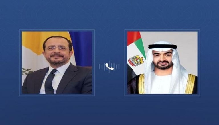 الشيخ محمد بن زايد آل نهيان ورئيس قبرص