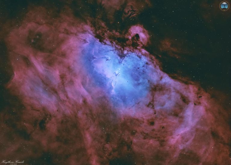 "أعمدة الخلق" كما تم تصويرها من مرصد الختم الفلكي بالإمارات