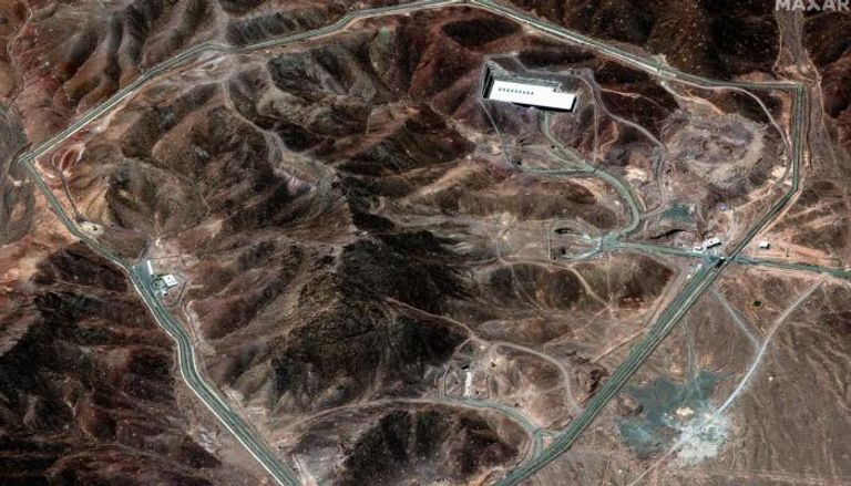صورة ملتقطة عبر الأقمار الصناعية تظهر منشأة فوردو