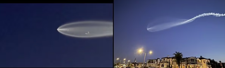 مشهد "القنديل الفضائي" كما تم رصده في سماء أمريكا