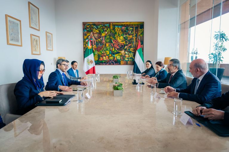 الشيخ عبدالله بن زايد آل نهيان يلتقي وزير الخارجية المكسيكي