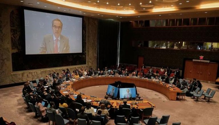 مدير الطاقة الذرية رافائيل في اجتماع مجلس الأمن