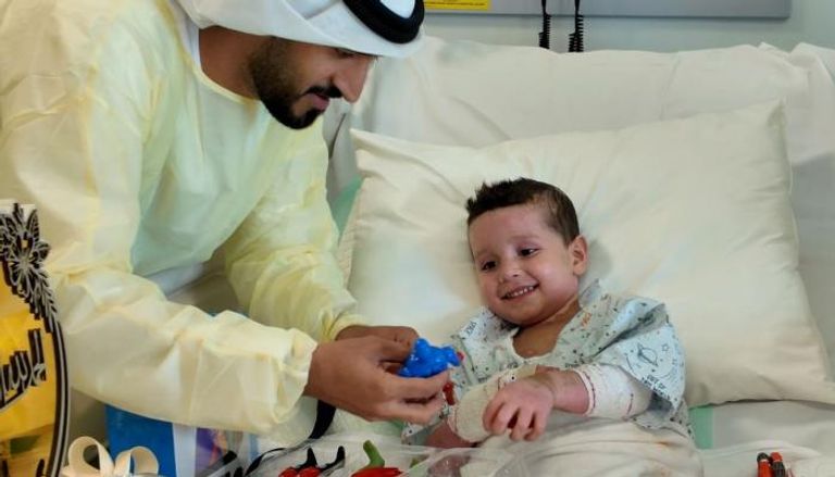 علاج الطفل حاتم عوض في الإمارات