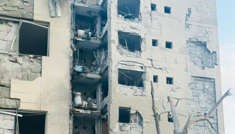 جانب من الدمار بعد الضربات الإيرانية