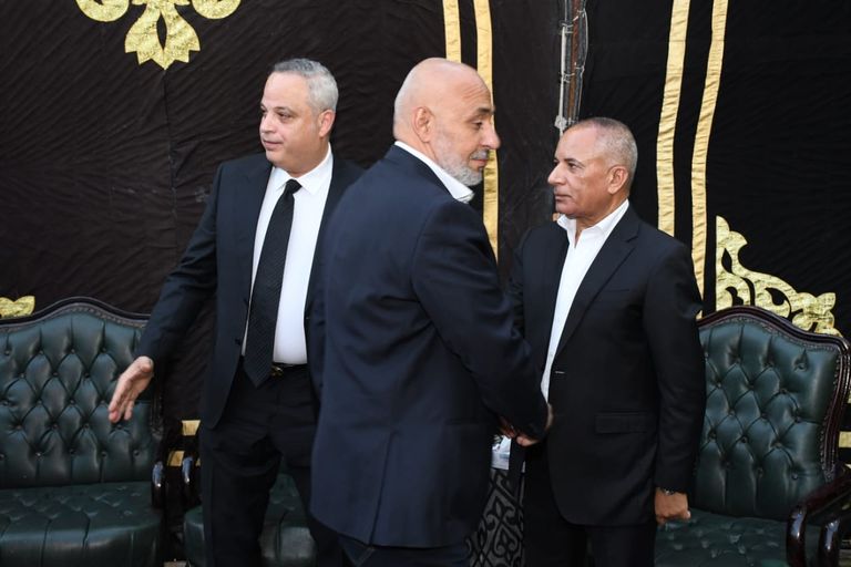 عزاء والد تامر عبد المنعم في مسجد عمر مكرم