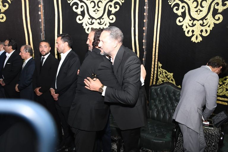 عزاء والد تامر عبد المنعم في مسجد عمر مكرم