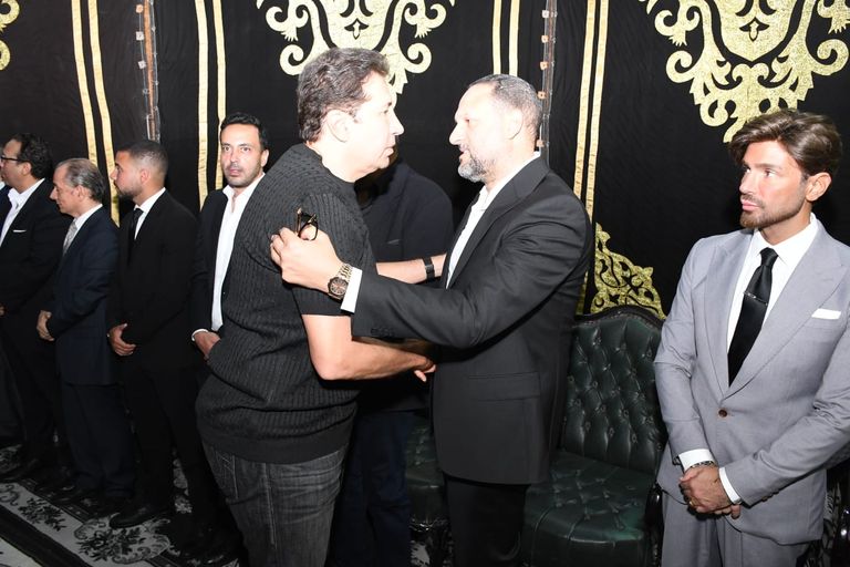 عزاء والد تامر عبد المنعم في مسجد عمر مكرم